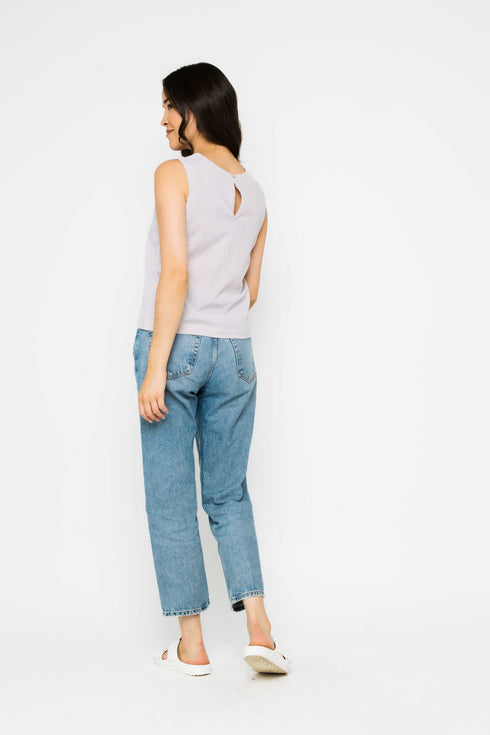 Keri-Sleeveless Woven Shell